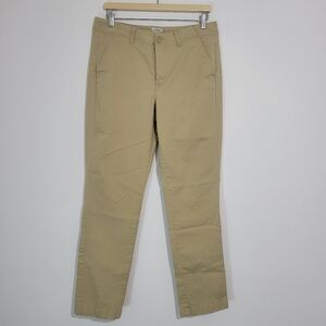 L.L. BEAN WOMENS FAVORITE FIT KHAKI PANTS SIZE 10